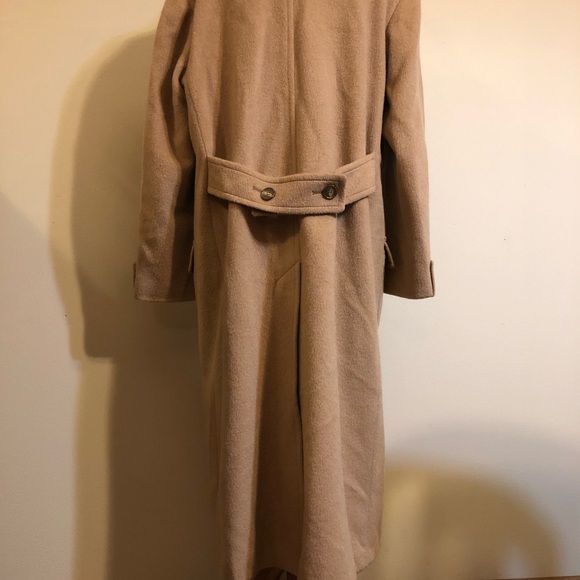 Vintage Hunt Club Wool & Mohair Long Tan Coat - Picture 10 of 15
